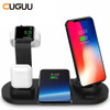 Wireless Charger Dock Station 4 in 1 For iPhone,  Airpods  and Apple Watch