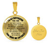 To My Boyfriend Luxury Necklace: Necklace For Boyfriend, Valentine Gift For Boyfriend  548BG