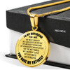 To My Boyfriend Luxury Necklace: Necklace For Boyfriend, Valentine Gift For Boyfriend  548BG