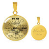 To My Husband Luxury Necklace: Husband And Wife Necklace, Necklace For Husband, Valentine Gift For Husband 543HO