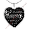 To my wife necklace, special birthday gift for wife, luxury necklace for wife, amazing wife necklace from husband, valentine gift for wife, best wife gift 368whs