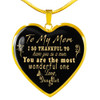 To My Mom Luxury Necklace: Best Gift For Mom, Mom And Daughter Necklace, Birthday Gift For Mom 231MG