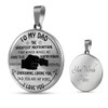 To My Dad Luxury Necklace, Father's Day Gift, Best Gifts For Dad, Birthday Gifts For Dad 241SO