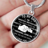 To My Dad Luxury Necklace, Father's Day Gift, Best Gifts For Dad, Birthday Gifts For Dad 241DS