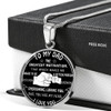 To My Dad Luxury Necklace, Father's Day Gift, Best Gifts For Dad, Birthday Gifts For Dad 241DS