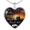 To my wife: necklace for wife,valentine necklace for wife, special gift for wife,birthday gift for wife,amazing gift wife necklace
