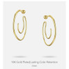 Big Circle Hoop Earrings
