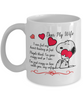To my wife: Wife coffee mug, best gifts for wife, birthday gifts for wife, husband and wife coffee mug, beautiful wife coffee mug, to my wife coffee mug, gorgeous wife coffee mug 1028