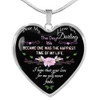 To my wife: Gift for Christmas 2018, Christmas gift ideas for wife, beautiful wife necklace, wife necklace, to my wife necklace, best gifts for wife, birthday gifts for wife, husband and wife necklace 946