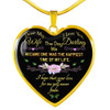 To my wife: Gift for Christmas 2018, Christmas gift ideas for wife, beautiful wife necklace, wife necklace, to my wife necklace, best gifts for wife, birthday gifts for wife, husband and wife necklace 946