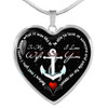 To my wife: Gift for Christmas 2018, Christmas gift ideas for wife, beautiful wife necklace, wife necklace, to my wife necklace, best gifts for wife, birthday gifts for wife, husband and wife necklace 930