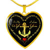To my wife: Gift for Christmas 2018, Christmas gift ideas for wife, beautiful wife necklace, wife necklace, to my wife necklace, best gifts for wife, birthday gifts for wife, husband and wife necklace 930