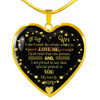 To my wife: Gift for Christmas 2018, Christmas gift ideas for wife, beautiful wife necklace, wife necklace, to my wife necklace, best gifts for wife, birthday gifts for wife, husband and wife necklace 922