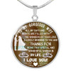 To my wife: Gift for Christmas 2018, Christmas gift ideas for wife, beautiful wife necklace, wife necklace, to my wife necklace, best gifts for wife, birthday gifts for wife, husband and wife necklace 799
