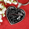To my wife: Gift for Christmas 2018, Christmas gift ideas for wife, beautiful wife necklace, wife necklace, to my wife necklace, best gifts for wife, birthday gifts for wife, husband and wife necklace 781