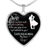 To my wife: Gift for Christmas 2018, Christmas gift ideas for wife, beautiful wife necklace, wife necklace, to my wife necklace, best gifts for wife, birthday gifts for wife, husband and wife necklace 768