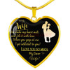 To my wife: Gift for Christmas 2018, Christmas gift ideas for wife, beautiful wife necklace, wife necklace, to my wife necklace, best gifts for wife, birthday gifts for wife, husband and wife necklace 768