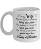 To my wife: Gift for Christmas 2018, Christmas gift ideas for wife, Merry Christmas, wife coffee mug, to my wife coffee mug, best gifts for wife, birthday gifts for wife, husband and wife coffee mug 530
