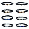 8mm Lava Stone Bracelet Rock Bracelet Adjustable Arrow Diffuser Stone Bracelet Women Men 8 Colors bracelets for women