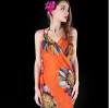 Sexy Women Chiffon Flower Scarf Bikini Cover Up Beach Swimwear sun-proof Dress HAHA