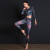 Fitness Yoga Printed Set Fashionably Comfy