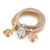 "Tree of Life" Charm Bracelet With Austrian Crystals