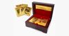 24K Gold-Plated Playing Cards with Optional Case