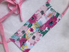 “Garden” Pink floral Pleated Face Mask with Tie Backs