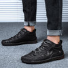 Vintage Leather Warm Snow Men's Ankle  Boots