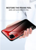 For iPhone Gradient Tempered Glass Protective Case Hard Back Soft Silicone Cover