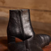 Vintage Fashion High Heel Zip Leather Women Boots