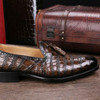 Classic Alligator Leather Tassel Comfortable Slip-On Loafers