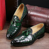 Classic Alligator Leather Tassel Comfortable Slip-On Loafers