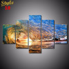 HD PRINTED OCEAN WAVES 5 PIECE CANVAS