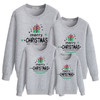Merry Christmas Grey Fashion Family Matching Clothes Sweatshirt Merry Christmas Grey Fashion Family Matching Clothes Sweatshirt