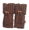 Fashion Winter Tassel Leg Warmers for Women Knit Boot Socks