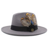 Wool Wide Brim Felt Fedora Hat