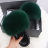 Casual Fashion Solid Color Fur Plush Slippers