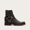 Ladies Retro Square Toe Buckle Zipper Ankle Boots