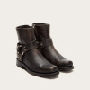 Ladies Retro Square Toe Buckle Zipper Ankle Boots