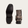 Ladies Retro Square Toe Buckle Zipper Ankle Boots