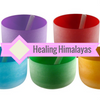Frosted Crystal Singing Bowl - 9" Colored