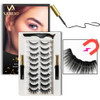 3/5/10pairs mink eyelashes Magnetic Eyelashs Lashes False Eyelashes