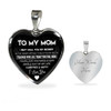 To My Mom Necklace Perfect Gift For Mom -Thanks For All That You Do, Mom I Love You 1028ms-sb