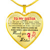 To My Sister: Gift For Sister, Christmas Gift For Sister, Idea Gift For Sister, Necklace For Sister, Family Gift 1107to