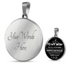 To My Mom Necklace Perfect Gift For Mom -Thanks For All That You Do, Mom I Love You  1058ms