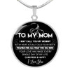 To My Mom Necklace Perfect Gift For Mom -Thanks For All That You Do, Mom I Love You  1058ms