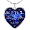 To my wife necklace, luxury necklace for wife from husband, amazing wife heart necklace, special necklace for wife - thank you for sharing your life with me - I love you 608whs To my wife necklace, luxury necklace for wife from husband, amazing wife heart necklace, special necklace for wife - thank you for sharing your life with me - I love you 608whs