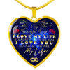 To my wife necklace, luxury necklace for wife from husband, best wife heart necklace, special birthday gift for wife - I love my life because it gave me you, I love you because you are my life 603whg To my wife necklace, luxury necklace for wife from husband, best wife heart necklace, special birthday gift for wife - I love my life because it gave me you, I love you because you are my life 603whg