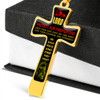 To My Dad Cross - Luxury Necklace: Best Gift For Dad, Luxury Cross Pendant For Dad, Birthday Gifts For Dad, Surprise Ideas For Dad 52ddg